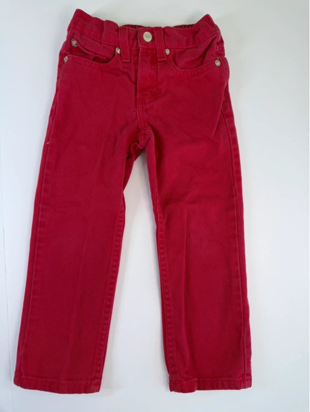 Vintage Jordache Toddler Size 4 Red Colored Denim Jeans